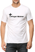 Living Words Men Round Neck T Shirt S / White Prayer Warrior - Christian T-Shirt
