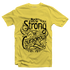 Living Words Men Round Neck T Shirt S / Yellow Be Strong - Christian T-Shirt