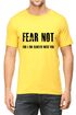 Living Words Men Round Neck T Shirt S / Yellow Fear Not - Christian T-Shirt