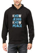 Living Words Unisex Hoodie S / Black KNOW JESUS KNOW PEACE - Unisex Hoodie