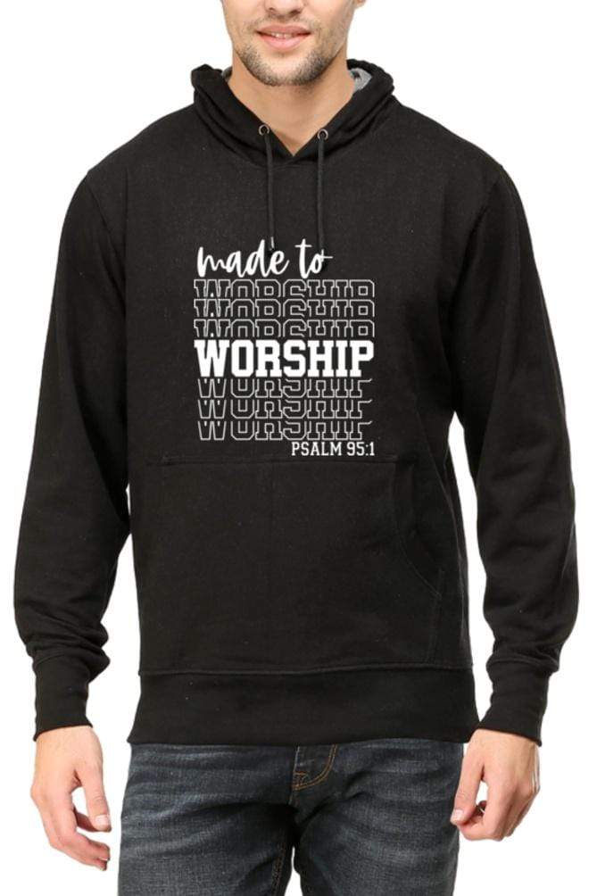Living Words Unisex Hoodie S / Black Made to worship - Unisex Hoodie