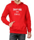 Living Words Unisex Hoodie S / Red TRUST GOD AND CHILL - UNISEX HOODIES