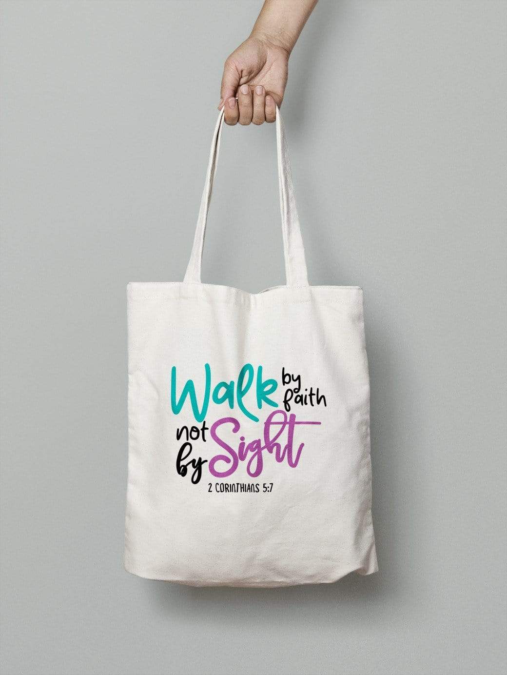 Living Words Walk by faith - Tote Bag