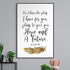 Living Words Wall Decor For I know the plans