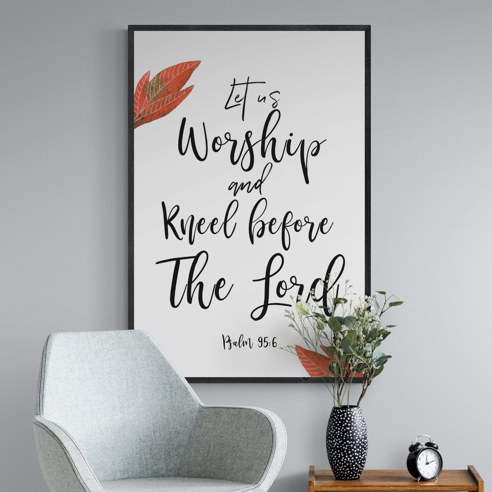 Living Words Wall Decor Kneel before The Lord
