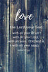 Living Words Wall Decor Love the Lord
