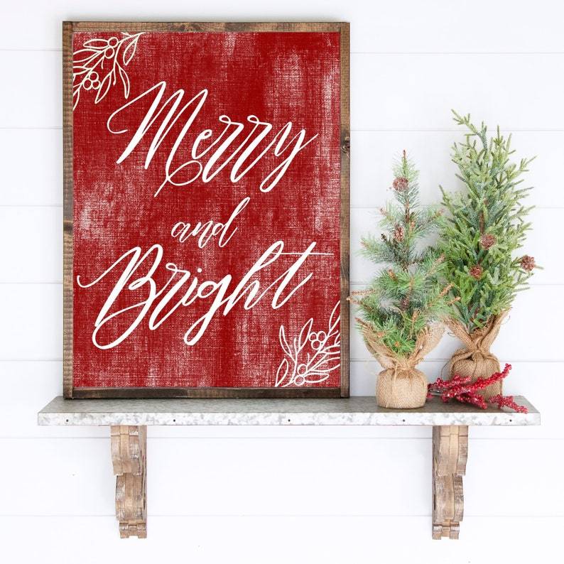 Living Words Wall Decor Merry And Bright