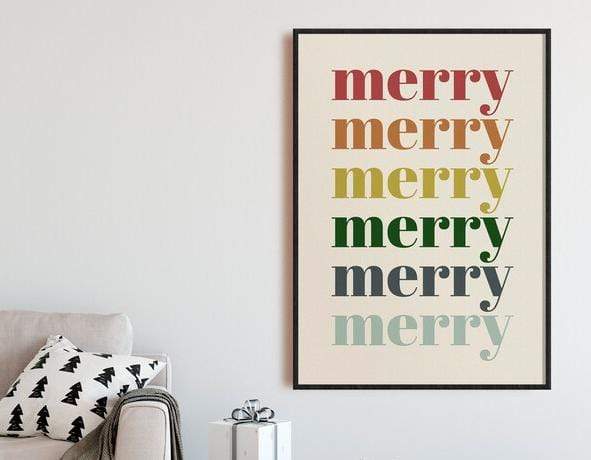 Living Words Wall Decor Merry Merry Merry