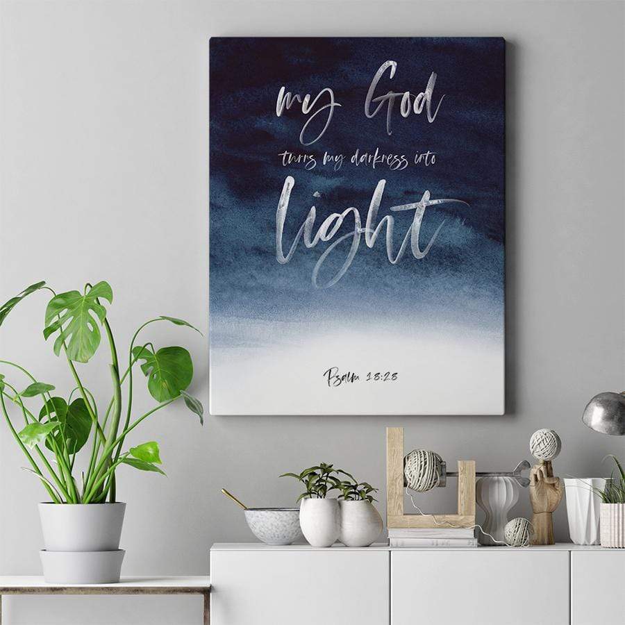 Living Words Wall Decor My God Turns My Darkness