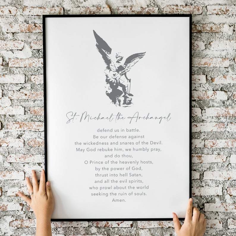 Living Words Wall Decor Prayer to St. Michael the Archangel