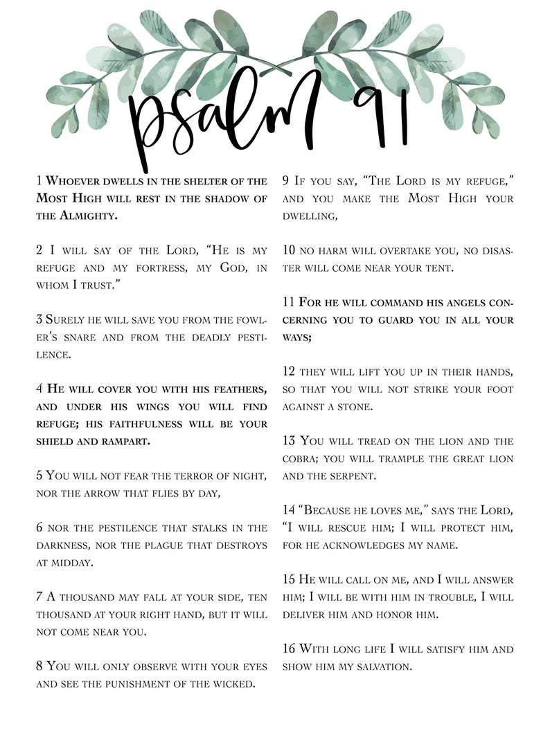 Psalm 91 Printable PDF Gift Psalm 91 Prayer Card Wall A4 57 OFF psalm-91-printable-pdf-gift-psalm-91-prayer-card-wall-a4-57-off