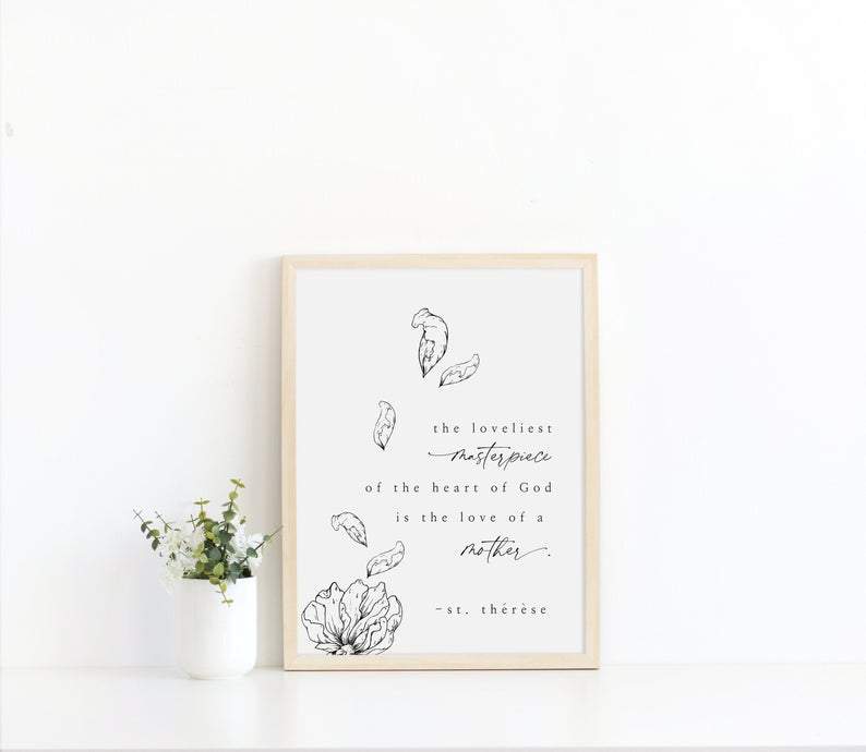 Living Words Wall Decor St. Therese of Lisieux Quote