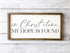 Living Words Wall Decor Standard Size - 18" x 7" In Christ Alone