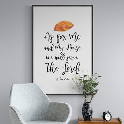 Living Words Wall Decor We will serve the Lord