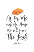 Living Words Wall Decor We will serve the Lord