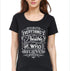 Living Words Women Round Neck T Shirt Everything possible - Christian T-Shirt