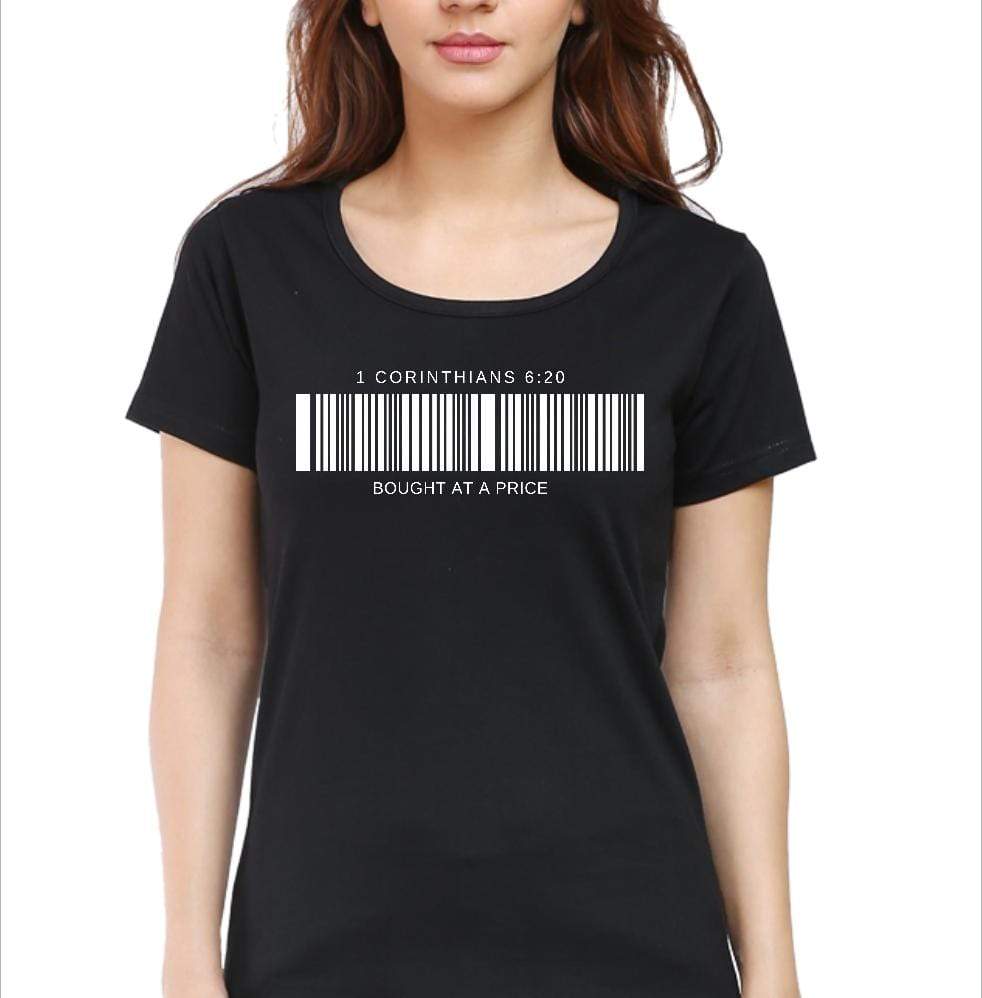 Living Words Women Round Neck T Shirt S / Black Bought at a price - Christian T-Shirt