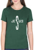 Living Words Women Round Neck T Shirt S / Green Jesus - Christian T-Shirt