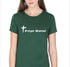 Living Words Women Round Neck T Shirt S / Green Prayer Warrior - Christian T-Shirt