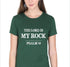 Living Words Women Round Neck T Shirt S / Green The Lord is my Rock - Psalm 18 - Christian T-Shirt