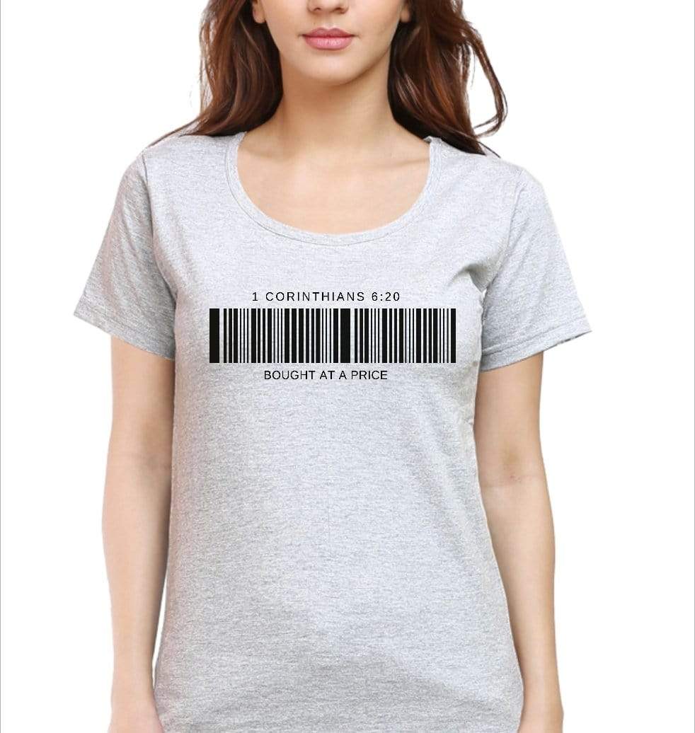 Living Words Women Round Neck T Shirt S / Grey Melange Bought at a price - Christian T-Shirt