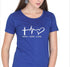 Living Words Women Round Neck T Shirt S / Light Blue Faith Hope Love - Christian T-Shirt