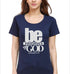 Living Words Women Round Neck T Shirt S / Navy Blue Be imitators - Christian T-Shirt