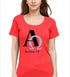 Living Words Women Round Neck T Shirt S / Red Alpha and Omega - Christian T-Shirt