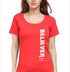 Living Words Women Round Neck T Shirt S / Red Believer - Christian T-Shirt