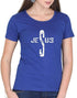 Living Words Women Round Neck T Shirt S / Royal Blue Jesus - Christian T-Shirt
