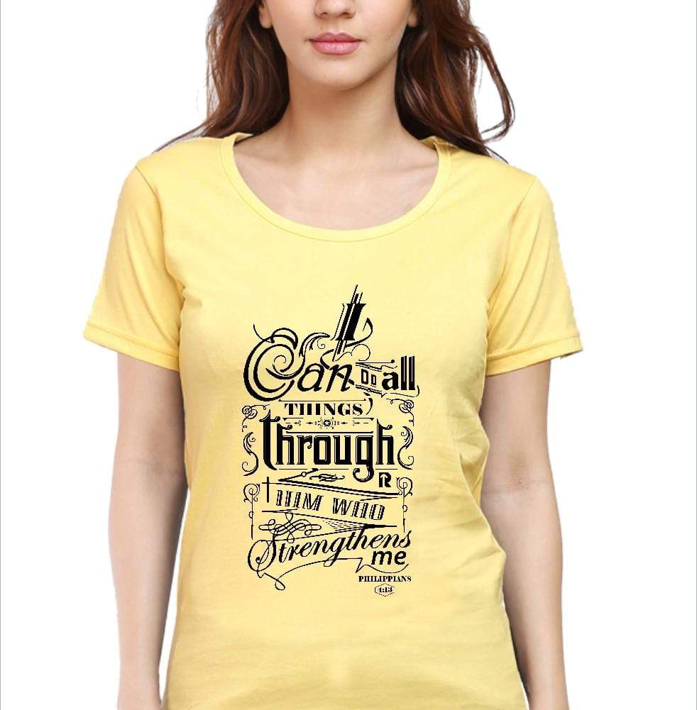 I can do all things - Christian T-Shirt - Living Words