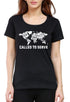 Living Words Women Round Neck T Shirt XS / Black Called to Serve - Christian T-shirt