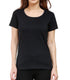 Living Words Women Round Neck T Shirt XS / Black Female Round Neck Plain T-Shirt