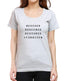 Living Words Women Round Neck T Shirt XS / Grey Melange Rescued, Redeemed, Restored - Christian T-Shirt