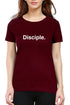 Living Words Women Round Neck T Shirt XS / Maroon Disciple - Christian T-shirt