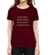 Living Words Women Round Neck T Shirt XS / Maroon Rescued, Redeemed, Restored - Christian T-Shirt