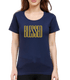 Living Words Women Round Neck T Shirt XS / Navy Blue Blessed - Christian T-Shirt