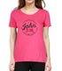 Living Words Women Round Neck T Shirt XS / Pink JOHN 3:16 - Christian T-Shirt