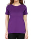 Living Words Women Round Neck T Shirt XS / Purple Female Round Neck Plain T-Shirt