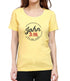 Living Words Women Round Neck T Shirt XS / Yellow JOHN 3:16 - Christian T-Shirt