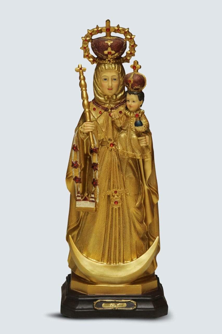 Velankanni 24 Inch Polymarble Statue - Handcrafted Religious Decor
